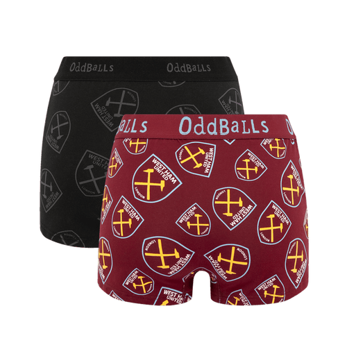 West Ham United Bundle - Ladies Boxer Shorts 2 Pack