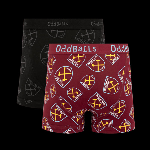 West Ham United Bundle - Mens Boxer Shorts 2 Pack