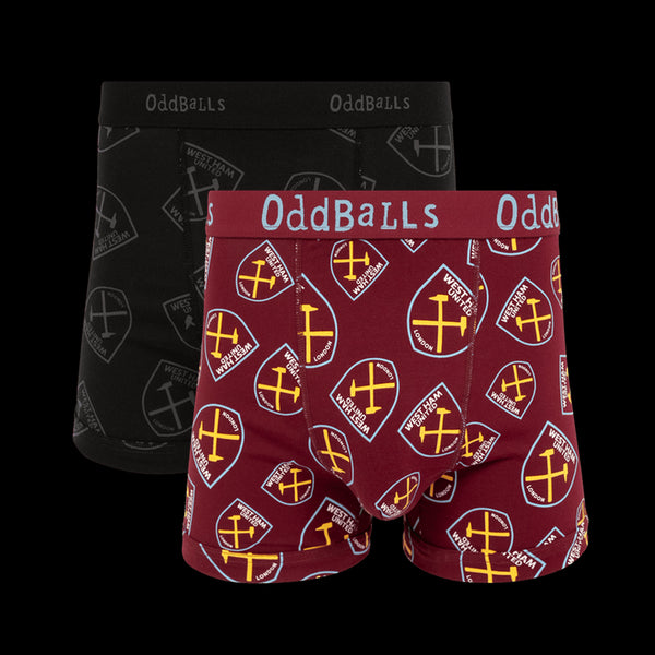 West Ham United Bundle - Mens Boxer Shorts 2 Pack