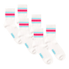 White Stripe Bundle - 3 Pack Quarter Socks Bundle