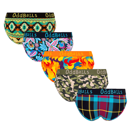 Wild Bloom Bundle - Ladies Briefs 5 Pack Bundle