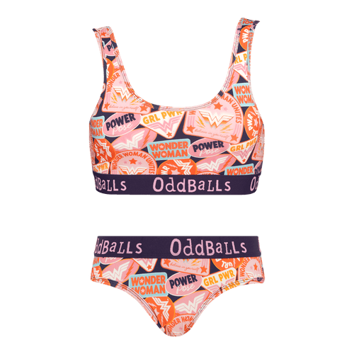 Wonder Woman Bundle - Womens Bralette & Briefs Matching Set