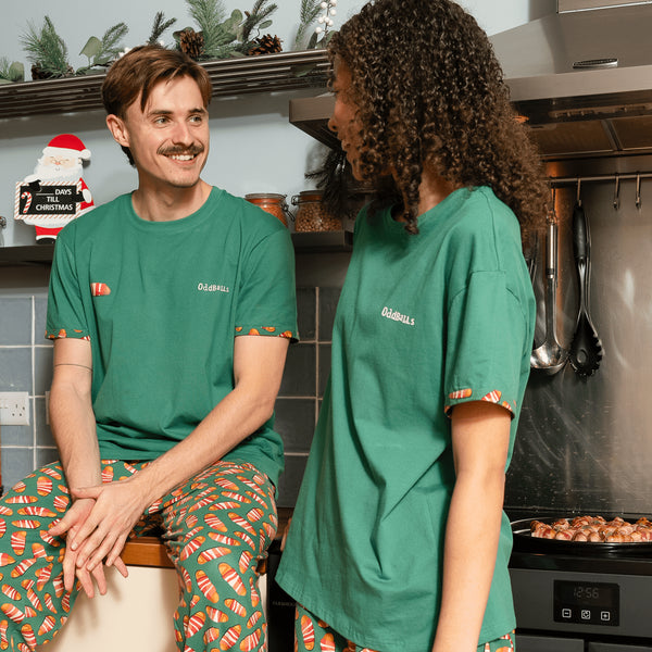 Pigs in Blankets - Men's Short Pyjamas Set (T-Shirt & Shorts)