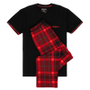 Christmas Tartan - Men's Long Pyjamas Set (T-Shirt & Trousers)