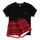 Christmas Tartan - Women's Short Pyjamas Set (T-Shirt & Shorts)