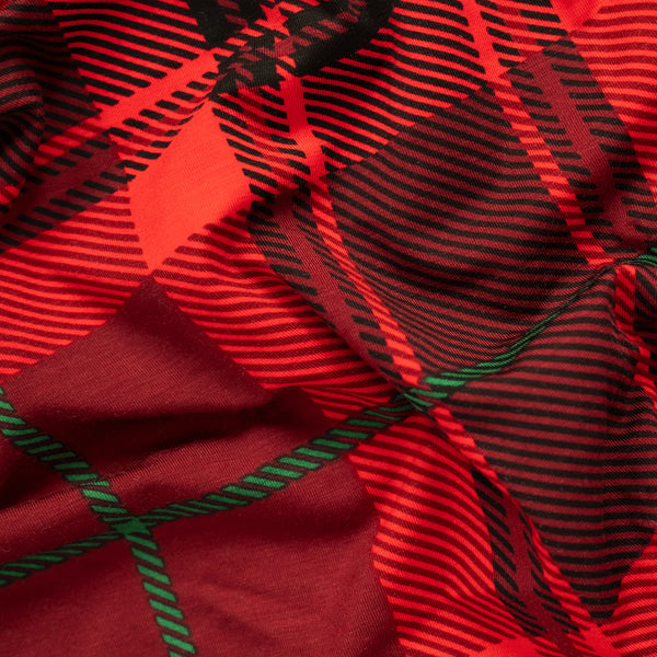 Christmas Tartan - Mens Bamboo Boxer Shorts