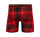 Christmas Tartan - Mens Bamboo Boxer Shorts