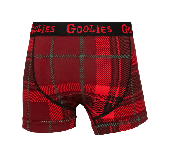 Christmas Tartan - Kids Boxer Shorts