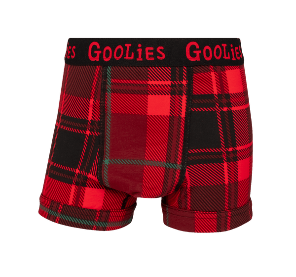 Christmas Tartan - Kids Boxer Shorts