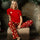 Christmas Puddings - Women's Long Pyjamas Set (T-Shirt & Trousers)