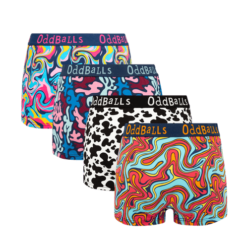 Winter Essentials Bundle - Ladies Boxer Shorts 4 Pack Bundle