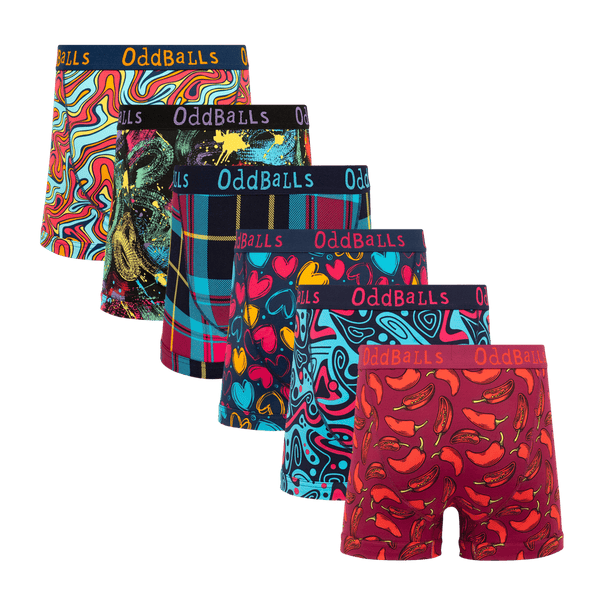 Cloudy Comfort Bundle - Mens Boxer Shorts 6 Pack