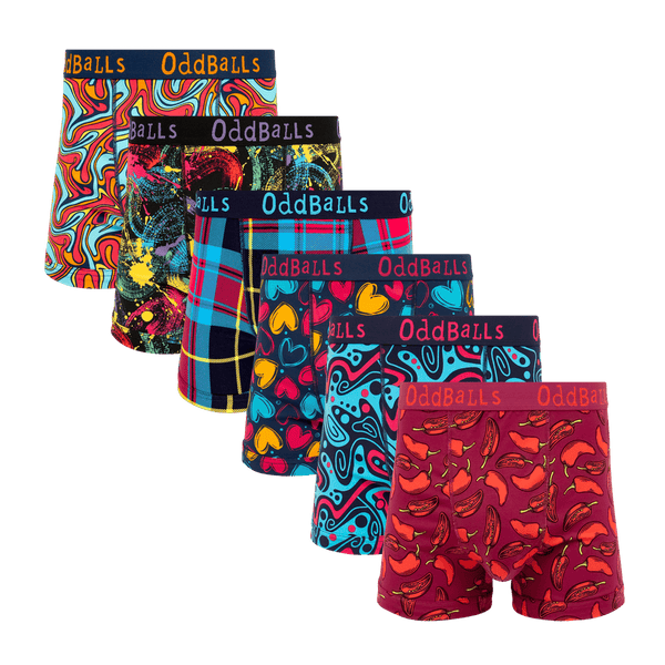 Cloudy Comfort Bundle - Mens Boxer Shorts 6 Pack