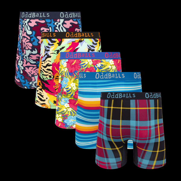 Best of 2025 Bundle - Mens Bamboo Boxer Shorts 5 Pack