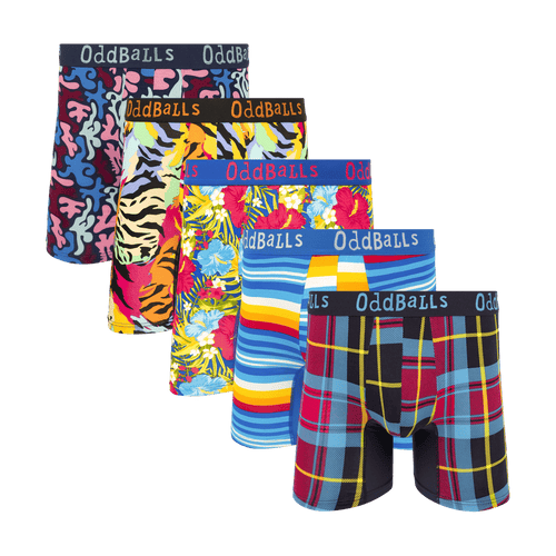 Best of 2025 Bundle - Mens Bamboo Boxer Shorts 5 Pack