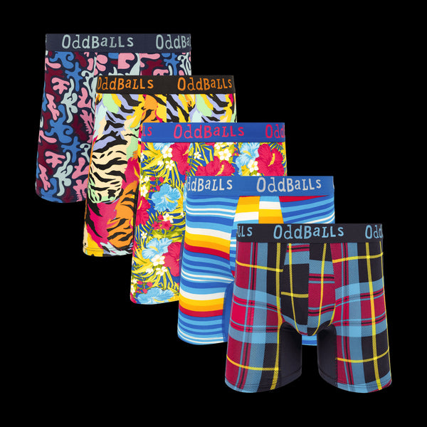 Best of 2025 Bundle - Mens Bamboo Boxer Shorts 5 Pack