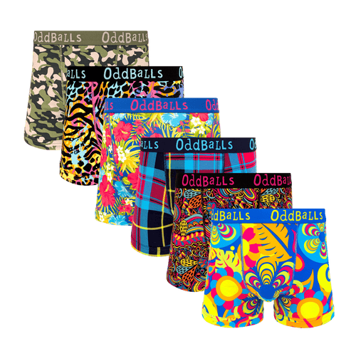 Best of 2025 Bundle - Mens Boxer Shorts 6 Pack