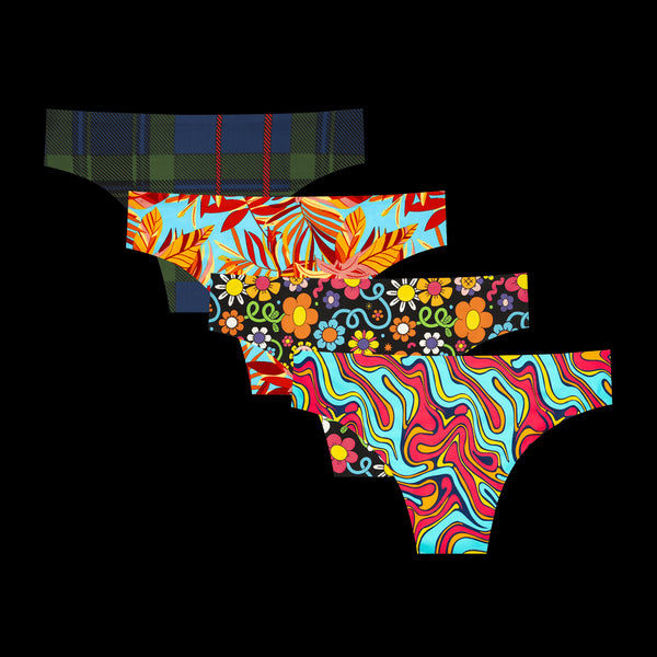 Best of 2025 Bundle - Ladies Seamless Brazilian Briefs 4 Pack Bundle