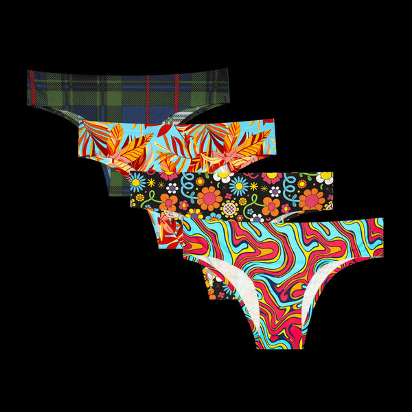 Best of 2025 Bundle - Ladies Seamless Brazilian Briefs 4 Pack Bundle