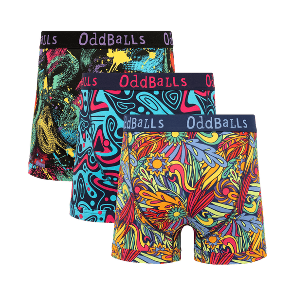 Sun Chaser Bundle - Mens Cotton Boxer Shorts 3 Pack