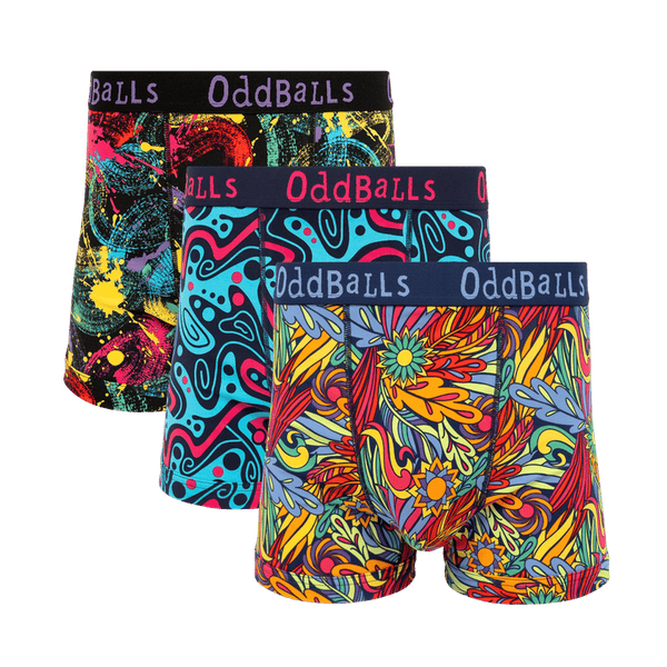 Sun Chaser Bundle - Mens Cotton Boxer Shorts 3 Pack