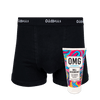 Classic Black - Mens Boxer Shorts & Ball Deodorant Bundle