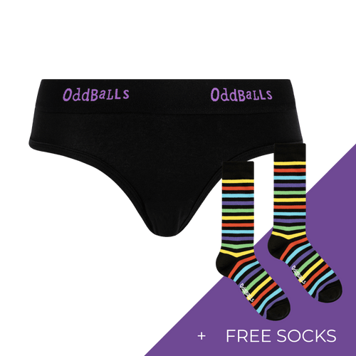 Women's Plain Brief Knickers Subscription - Monthly (Free Socks + Free Delivery!)