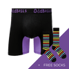 Men's Plain Bamboo Boxer Shorts Subscription - Monthly (Free Socks + Free Delivery!)