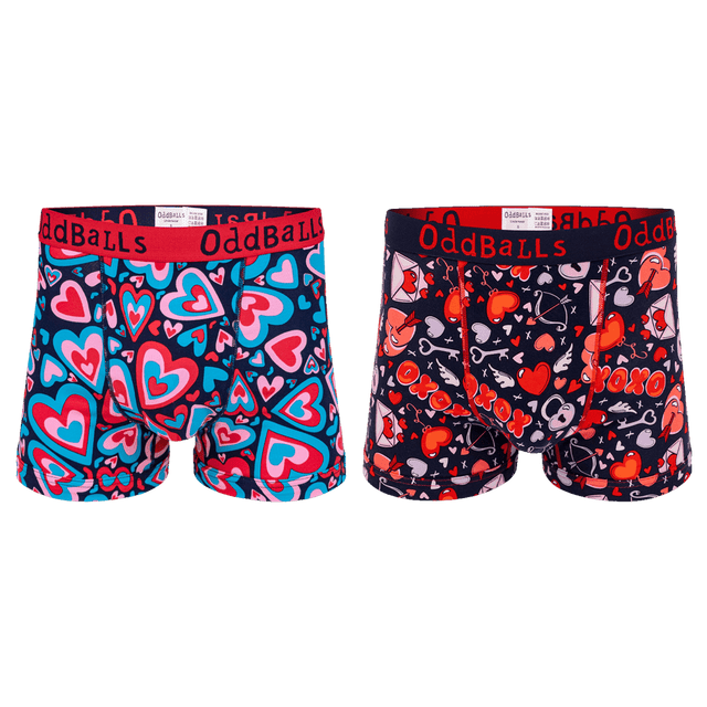 Valentine's Bundle - Mens Boxer Shorts 2 Pack Bundle