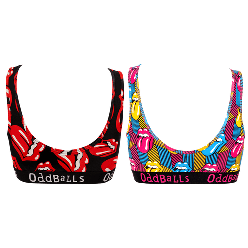 The Rolling Stones - Ladies Bralette 2 Pack Bundle