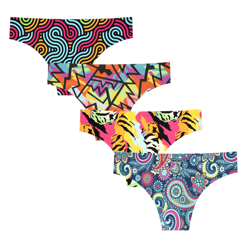 New Favourites Bundle - Ladies Seamless Brazilian Briefs 4 Pack Bundle