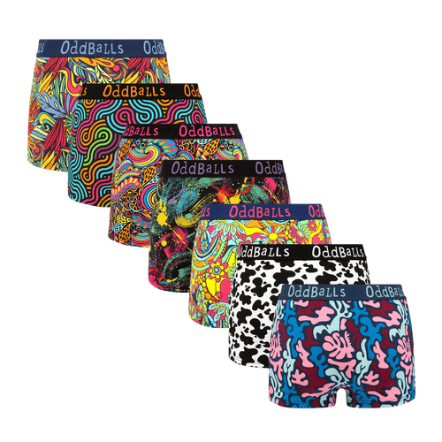 Brighter Days Bundle - Ladies Boxer Shorts 7 Pack