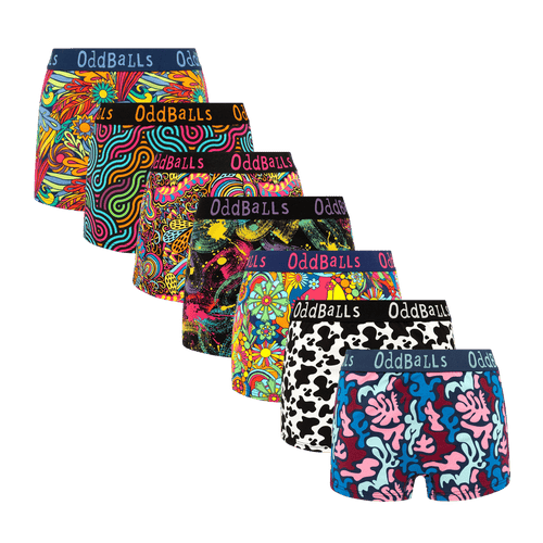 Brighter Days Bundle - Ladies Boxer Shorts 7 Pack