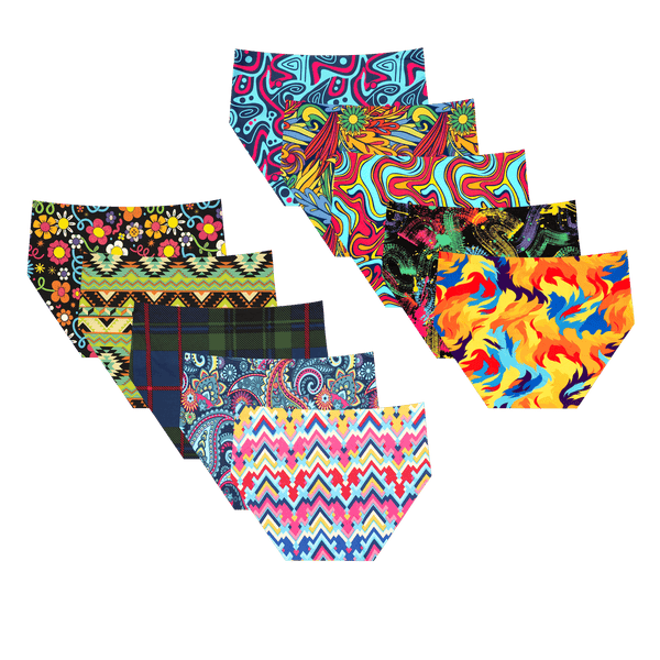 Brighter Days - Ladies Seamless Full Briefs 10 Pack