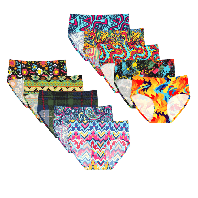 Brighter Days - Ladies Seamless Full Briefs 10 Pack