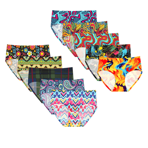 The Big Birthday Bundle - Ladies Seamless Full Briefs 10 Pack