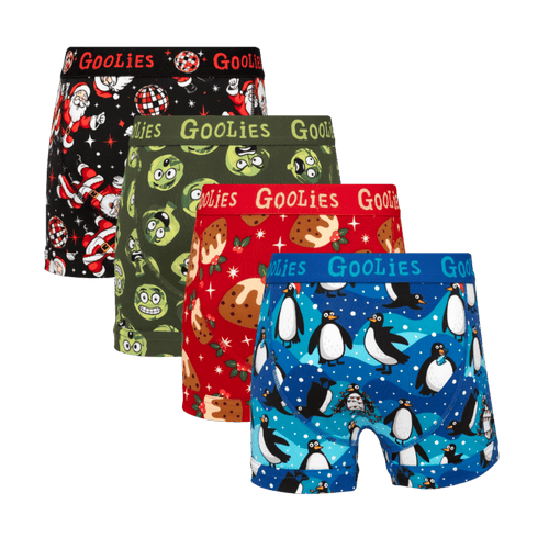 Ultimate Christmas Bundle - Kids Boxer Shorts & Matching Socks 4 Pack