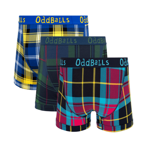 The Tartan Bundle - Mens Cotton Boxer Shorts 3 Pack