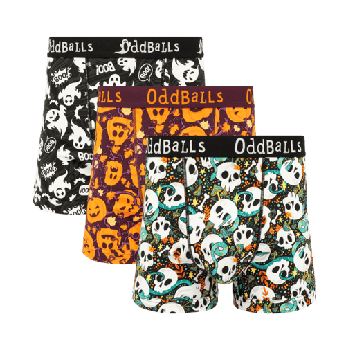 Halloween Bundle - Mens Cotton Boxer Shorts 3 Pack