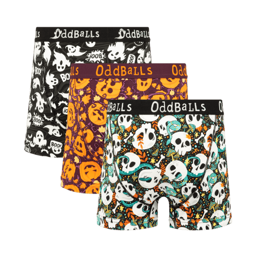 Halloween Bundle - Mens Cotton Boxer Shorts 3 Pack