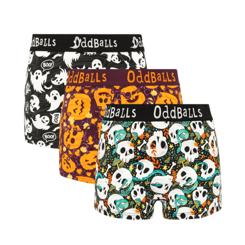 Halloween Bundle - Ladies Cotton Boxer Shorts 3 Pack