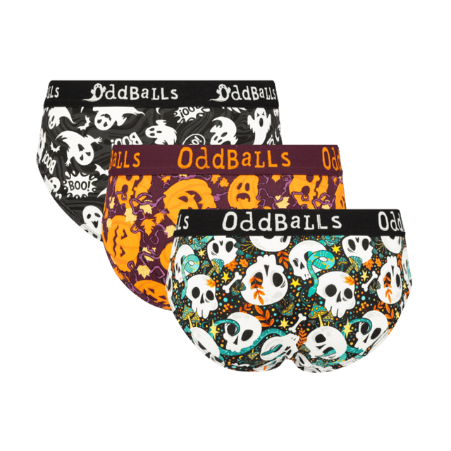 Halloween Bundle - Ladies Cotton Briefs 3 Pack
