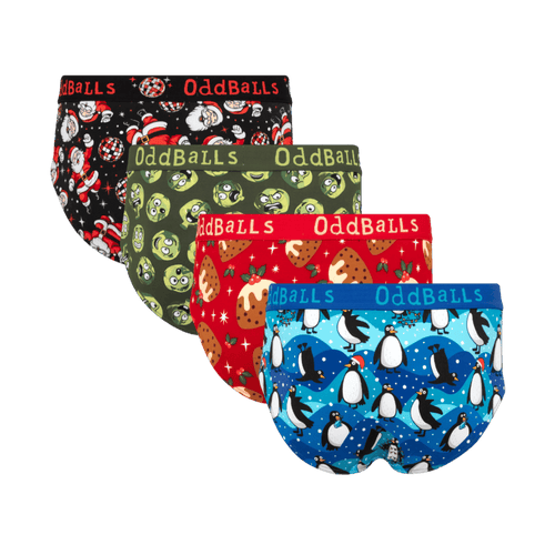 Ultimate Christmas Bundle - Mens Cotton Briefs & Matching Socks 4 Pack