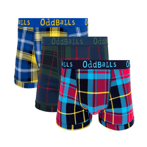 The Tartan Bundle - Mens Cotton Boxer Shorts 3 Pack