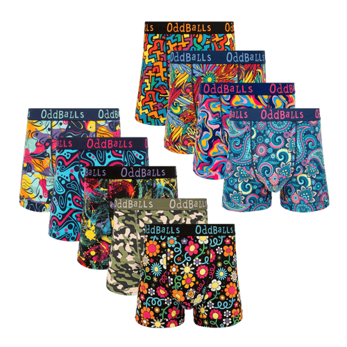 The Big Package Bundle -  Mens Cotton Boxer Shorts 9 Pack