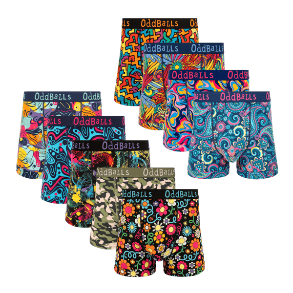 The Big Package Bundle -  Mens Cotton Boxer Shorts 9 Pack