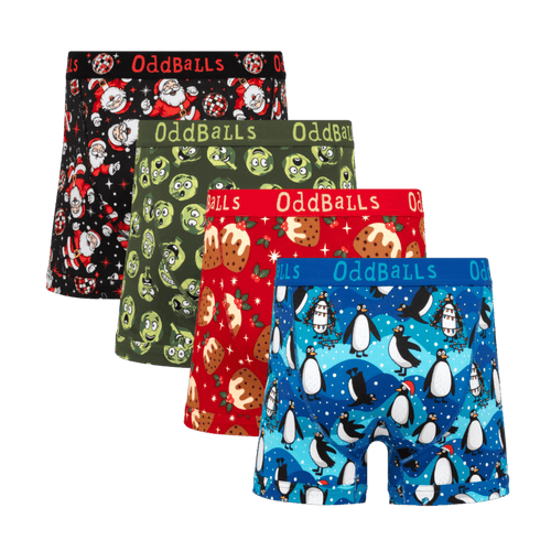 Ultimate Christmas Bundle - Mens Boxer Shorts & Matching Socks 4 Pack