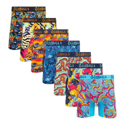 Suns Out Bums Out Bundle - Mens Bamboo Boxer Shorts 7 Pack
