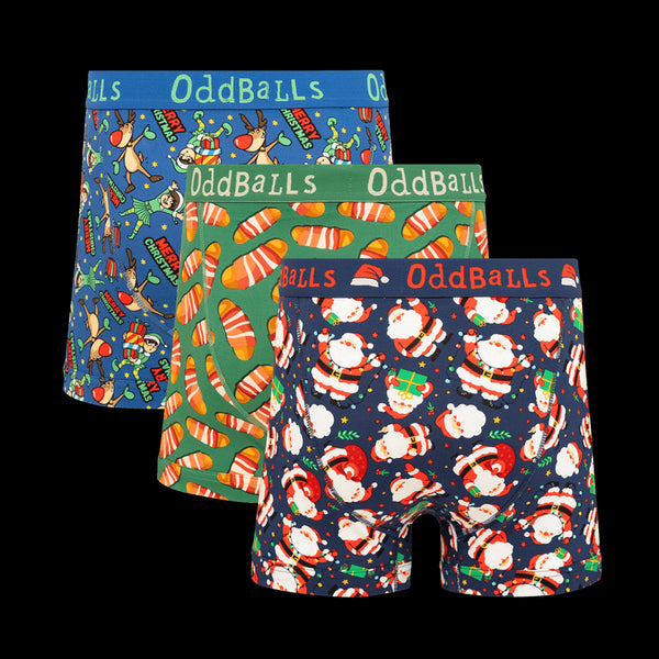 Christmas Joy Bundle - Mens Boxer Shorts 3 Pack