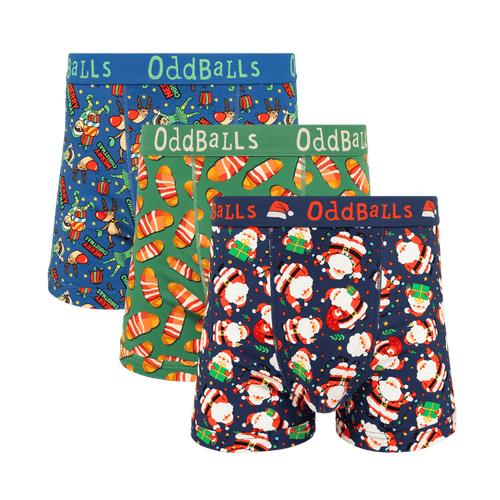Christmas Joy Bundle - Mens Boxer Shorts 3 Pack